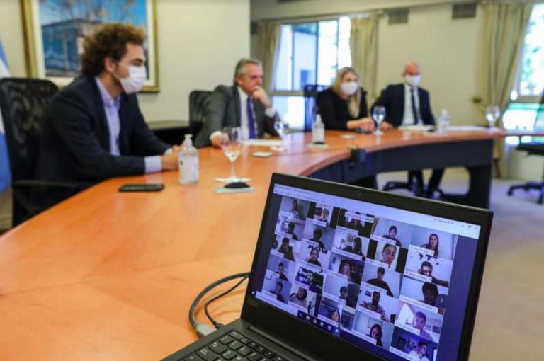 El encuentro virtual del presidente y los gobernadores