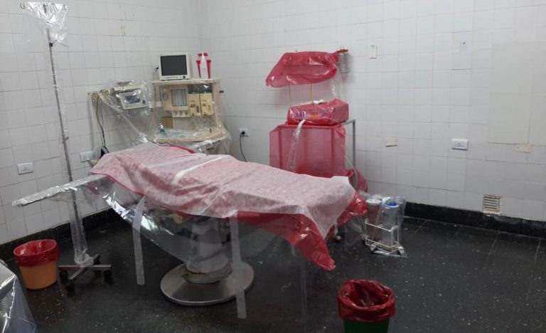 Concepción: Primera cirugía en un paciente con coronavirus