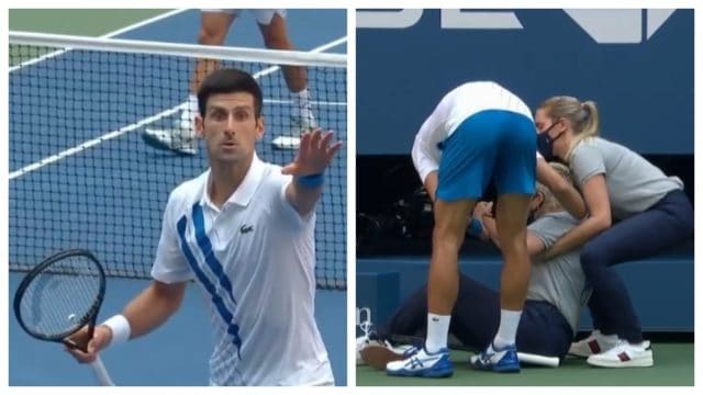 Descalifican a Djokovic del US Open