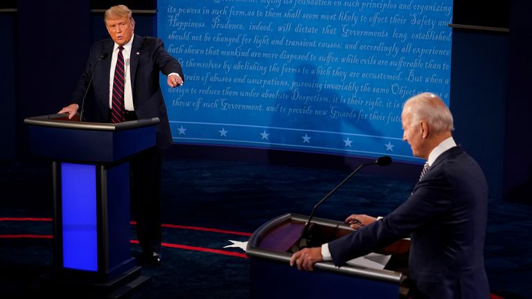 Biden y Trump protagonizaron un caótico debate
