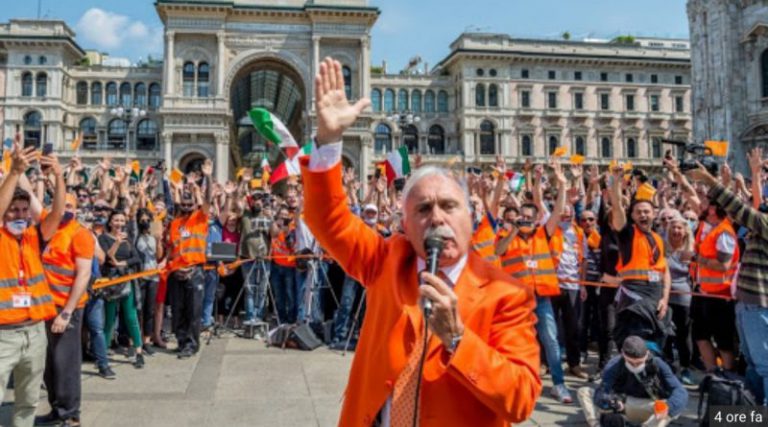 Los «Negacionistas» acusaron nuevamente al Gobierno Italiano