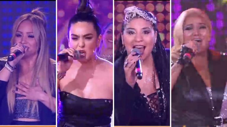 Karina La Princesita, Gladys La Bomba Tucumana, Ángela Leiva y Rocío Quiroz cantaron juntas por primera vez