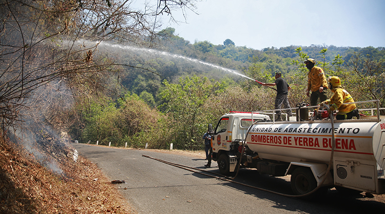 Por fin ayer extinguieron el fuego en San Javier