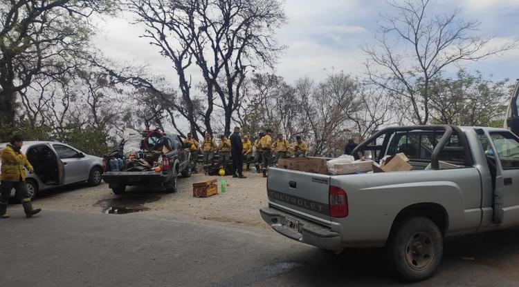 Una vez apagado el fuego, permitieron el acceso a residentes de San Javier
