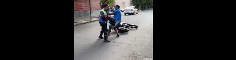 Despiden al agente de tránsito agresor: «Yo nunca le quise pegar»