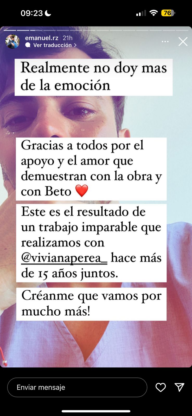 La emoción del actor de la obra tucumana que agota entradas: «El loco y la Camisa»