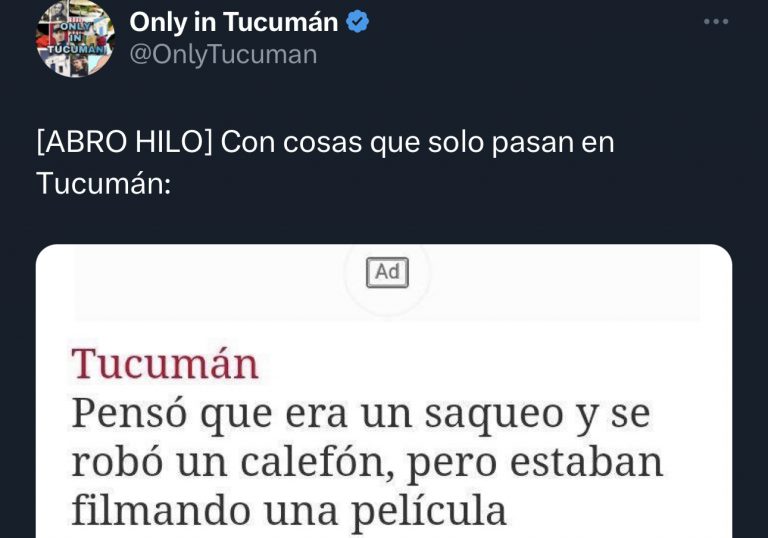 Viral: el hilo de Twitter con las noticias más insólitas de Tucumán