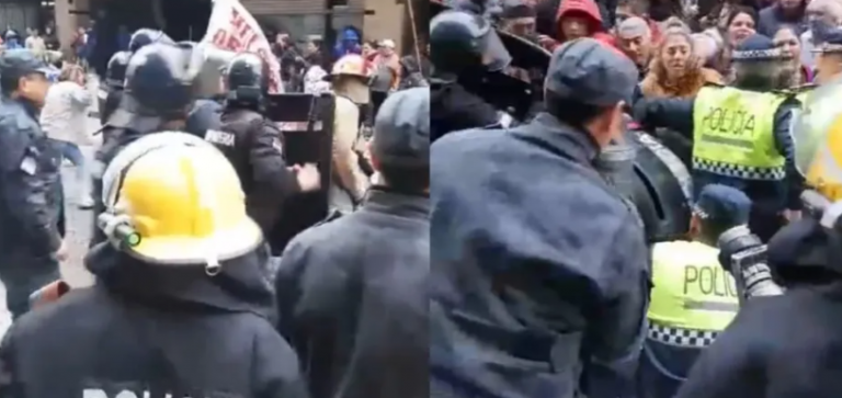 VIDEO: enfrentamiento entre la Policía y manifestantes en Tucumán