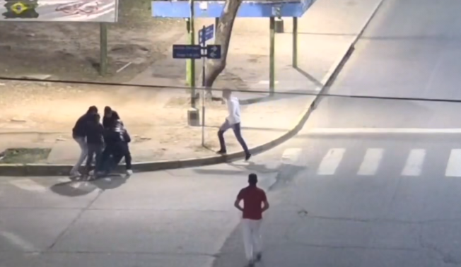 VIDEO: golpes y asalto en Parque 9 de Julio