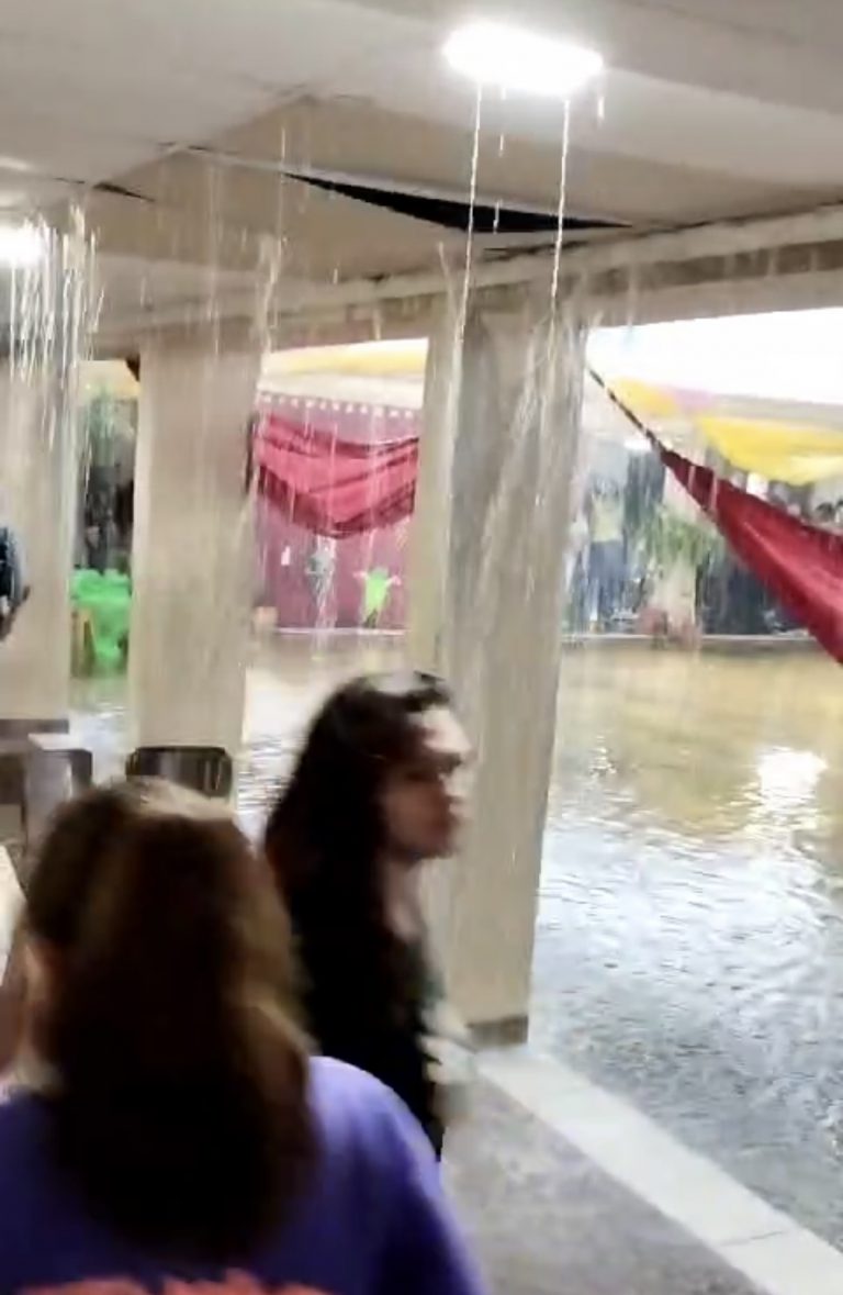 VIDEO: inundación en la Escuela Municipal de Concepción