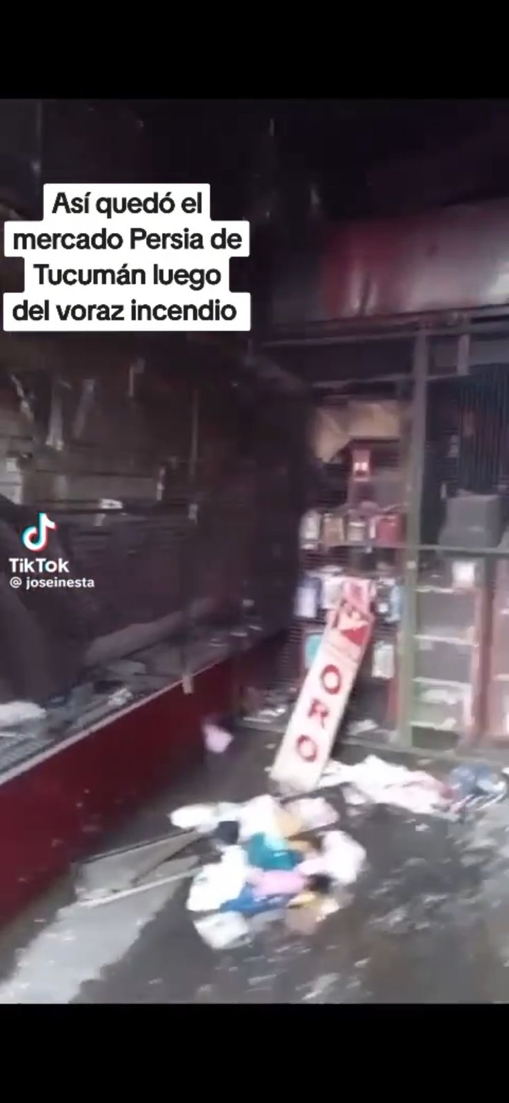 VIDEO: así quedó el Mercado Persia tras el voraz incendio