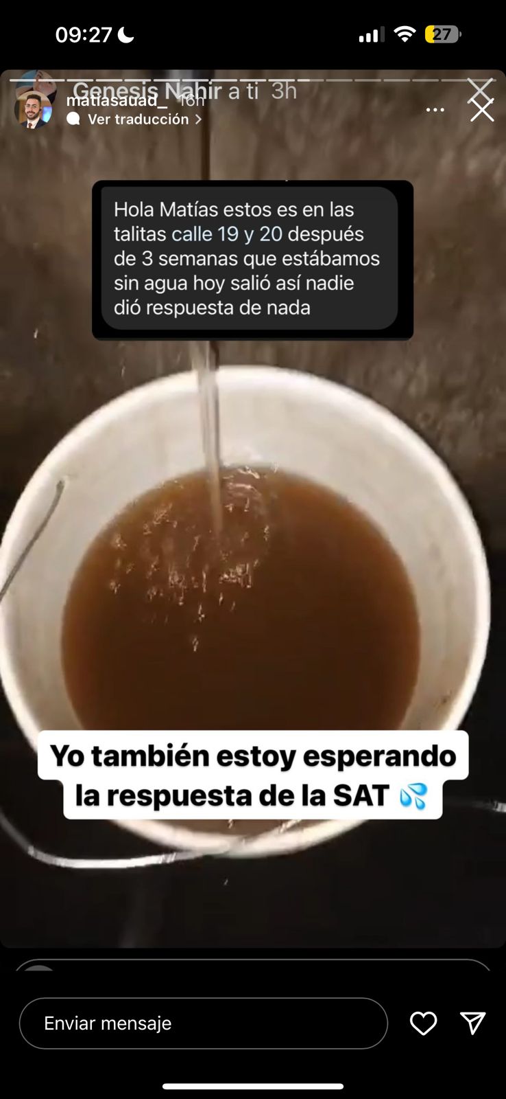 ¿Qué pasa con el agua en Tucumán?: preocupación por agua marrón
