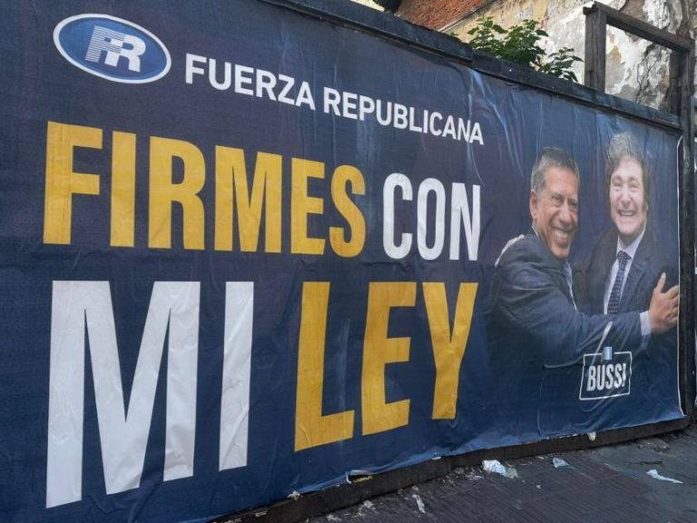 La Justicia ordena a Fuerza Republicana retirar toda publicidad con la imagen del presidente Milei