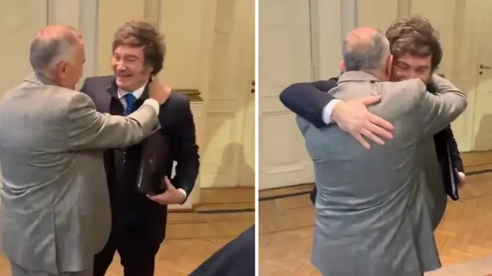 “¿Trajiste la tijera?”: el chiste de Milei a Jaldo que terminó en una carcajada presidencial