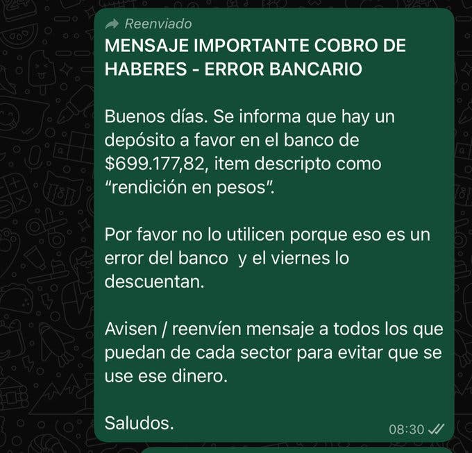 Error del Banco Nación: acreditaron hasta $700.000 en cuentas sueldo por un «regalito» de fin de año