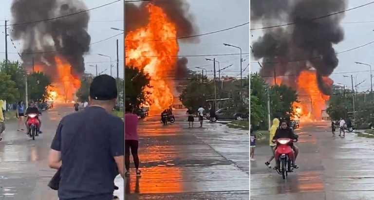 Explosión y gran incendio en Famaillá: operativo de emergencia por depósito de garrafas