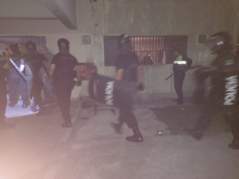 El operativo de las fuerzas provinciales.