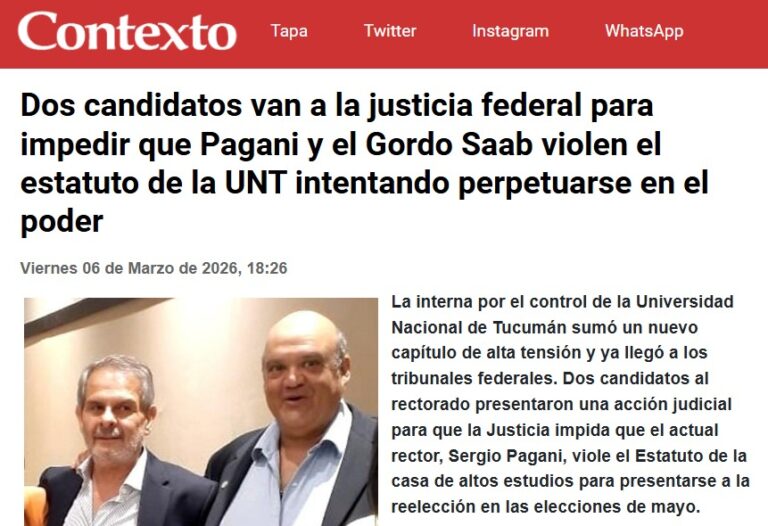 Una buena noticia para la Libertad de Expresión en Tucumán: la Justicia rechazó una demanda de Saab