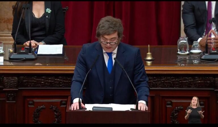 Milei lanzó una catarata de agresiones verbales durante la apertura de sesiones