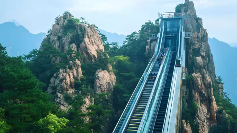 Casi un kilómetro: China inaugura la escalera mecánica al aire libre más larga del mundo