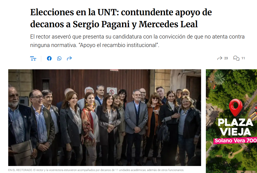 La triste posición de los Decanos contra la institucionalidad, sólo para mantener el poder. 