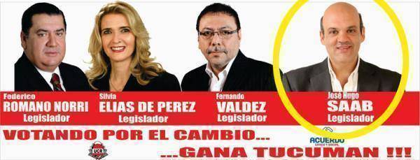 Valdez en la lista de Saab, su jefe y protector.
