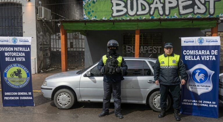 Detienen a un hombre en Bella Vista por amenazar a su expareja desde un vehículo estacionado frente a su casa