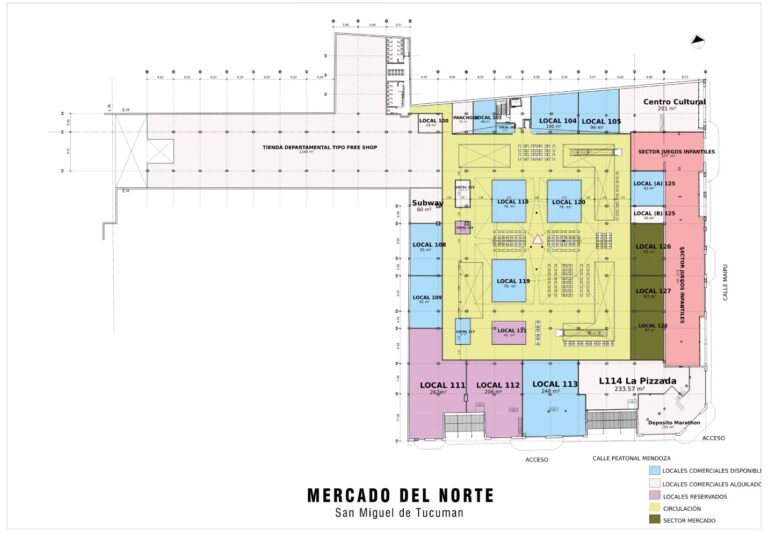 Estos son los planos del nuevo Mercado del Norte: así quedará el centro comercial más esperado de Tucumán
