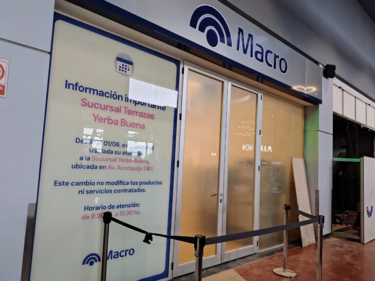 Pese a su rol como agente financiero local, el Banco Macro cierra sucursales en Tucumán