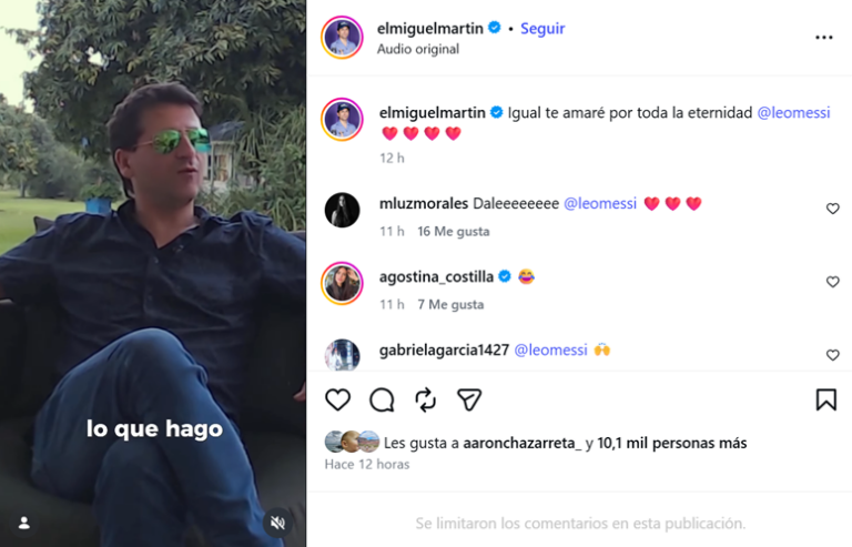 «Lo voy a amar por la eternidad»: el divertido desahogo de Miguel Martín sobre Messi que se volvió viral