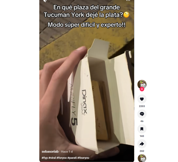 Un tucumano esconde dinero en plazas y distintos puntos de la ciudad
