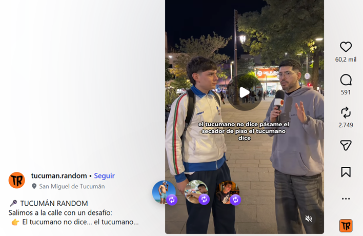«El tucumano no dice…»: el divertido video que puso a prueba las frases más típicas de la provincia