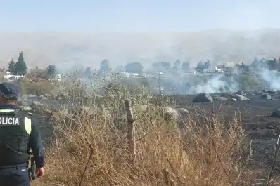 Emergencia en los Valles Calchaquíes: un operativo conjunto extinguió un incendio de magnitud en Amaicha del