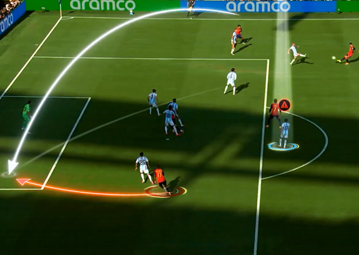 ¿Giuliano Simeone se subió las medias y regaló el gol de España? - El Federalista