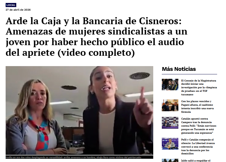 Galperín usó un video publicado en exclusiva por El Federalista para criticar a los bancos argentinos