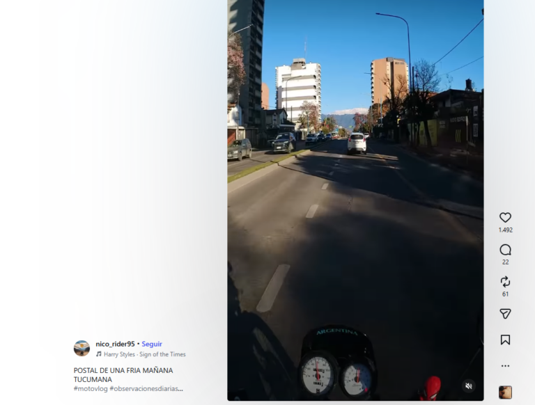 Una postal invernal del Cerro San Javier conquista las redes sociales
