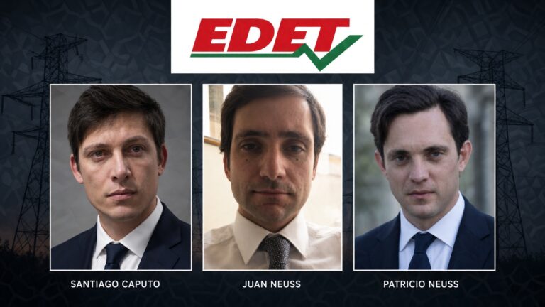 Los hermanos Neuss, amigos de Santiago Caputo y controlantes de Edet, en un nuevo escándalo sobre privatizaciones