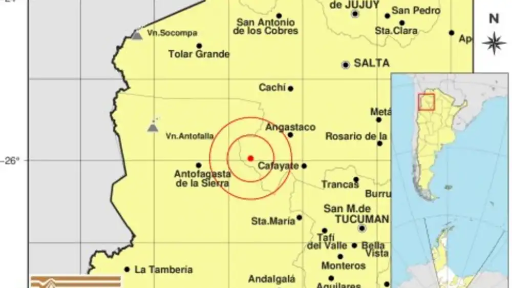 Tembló el NOA: un sismo de 4,7 se sintió en Tucumán, Salta y Jujuy - El Federalista