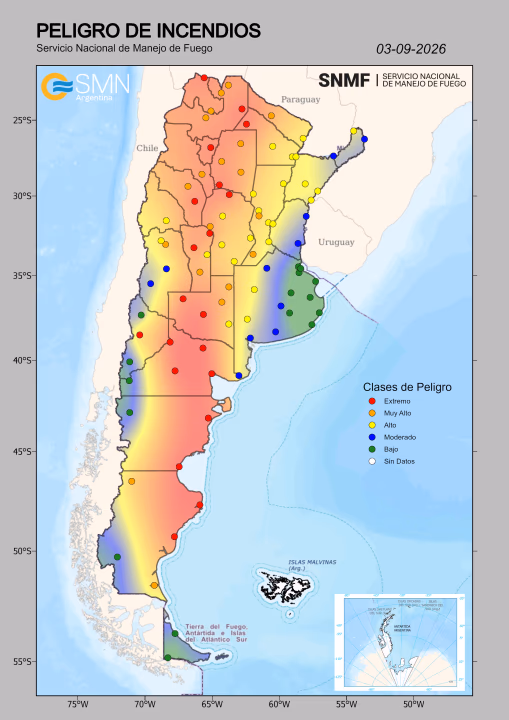 Alerta roja en Tucumán: el calor y el viento norte disparan el riesgo de incendios