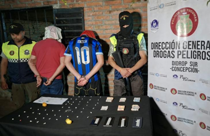 Operativos antidrogas en el sur: tres aprehendidos y más de 100 dosis de cocaína secuestradas
