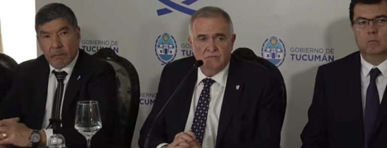 El reclamo de Jaldo a Nación: “¿Hasta cuándo las provincias vamos a poder seguir prestando servicios si todos los meses nos cae un 6%, un 7% del IVA?”