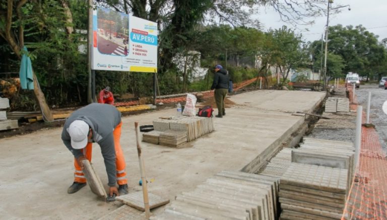 Tafí Viejo avanza con obras sobre la avenida Perú para mejorar la circulación y la seguridad