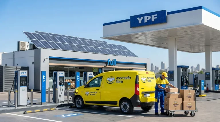 YPF y Mercado Libre avanzan en un acuerdo para convertir las estaciones en puntos de retiro de compras