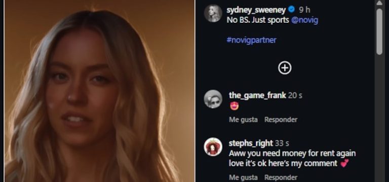 Sydney Sweeney vuelve a posar semidesnuda en un anuncio tras las críticas a su campaña deportiva